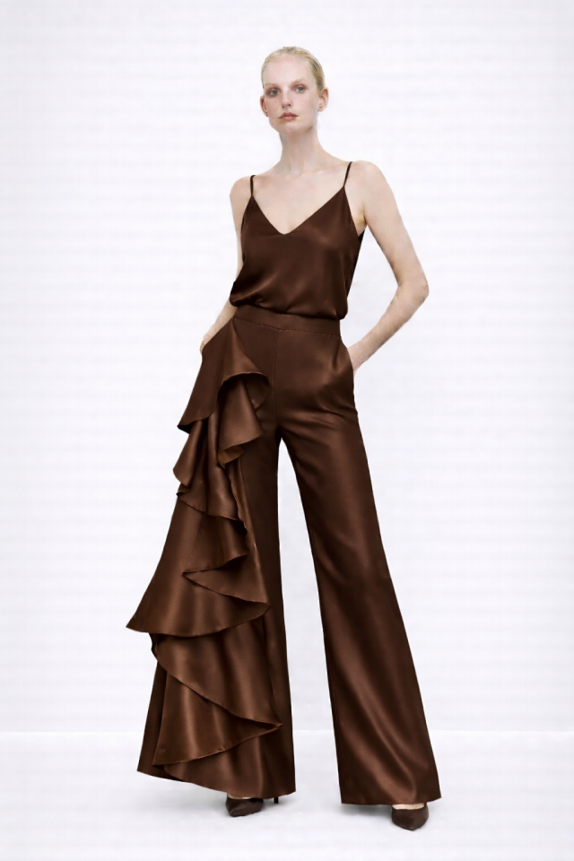 CHRISTINE PANTOLON KAHVERENGİ