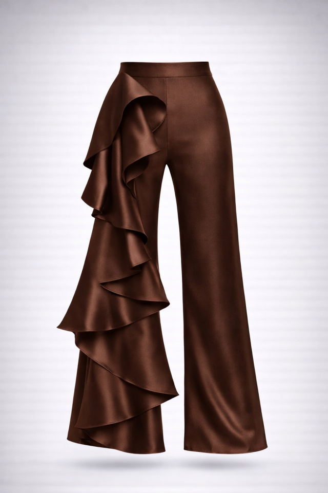 CHRISTINE PANTOLON KAHVERENGİ