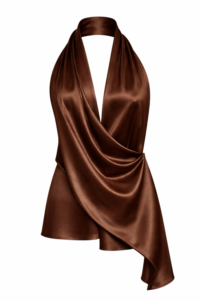 NADINE BLUZ KAHVERENGİ