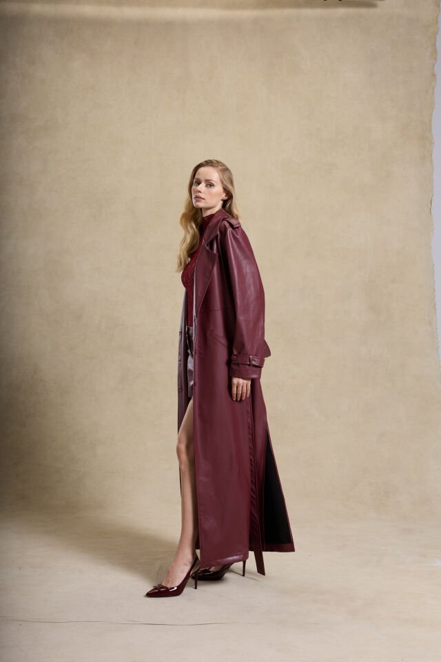 JOY TRENCH COAT BORDO