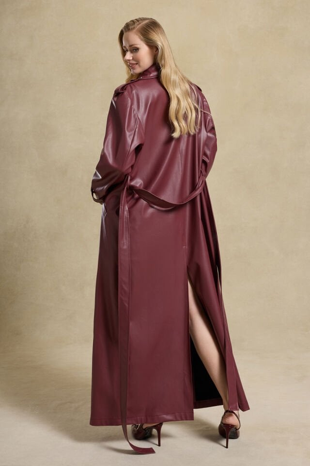 JOY TRENCH COAT BORDO