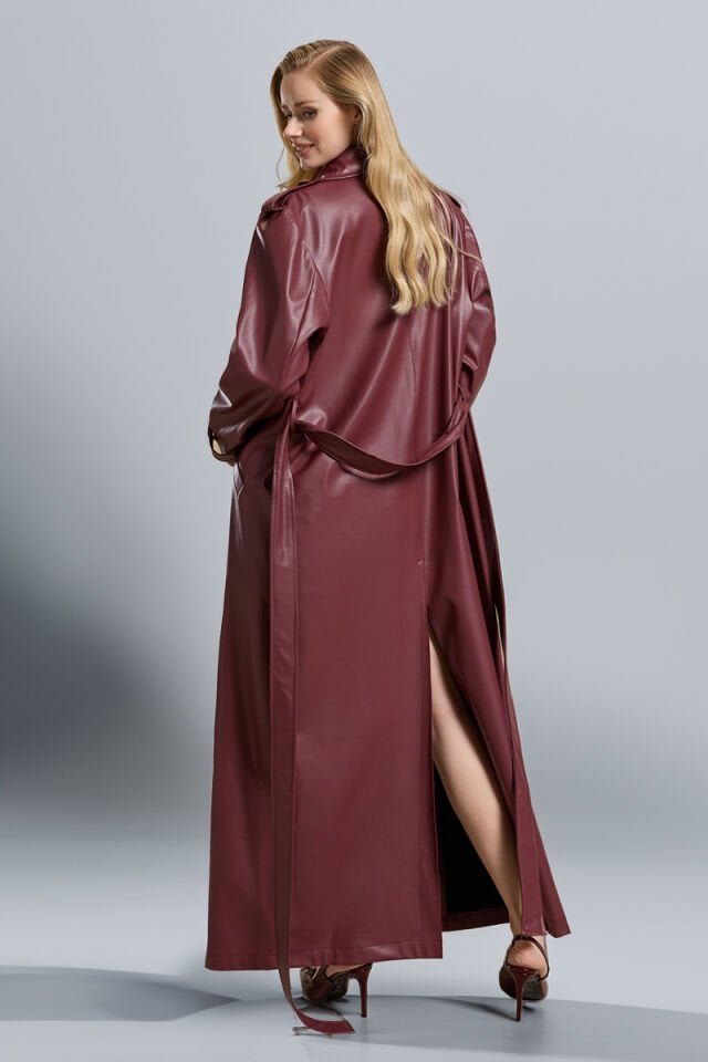 JOY TRENCH COAT BORDO