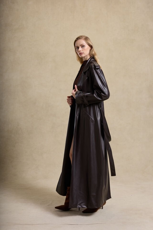 JOY TRENCH COAT KAHVERENGİ