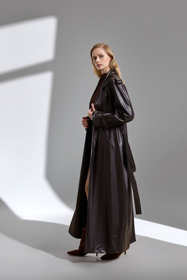 JOY TRENCH COAT KAHVERENGİ