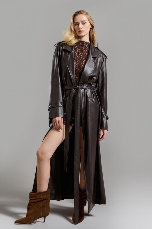 EDNA BLUZ KAHVERENGİ