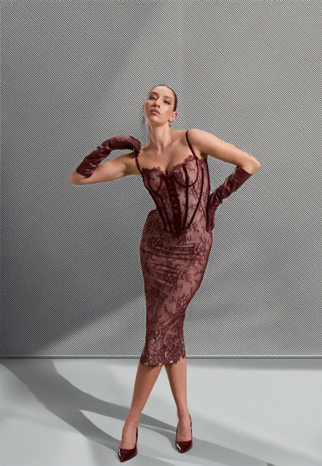 SUSAN ELDİVEN BORDO