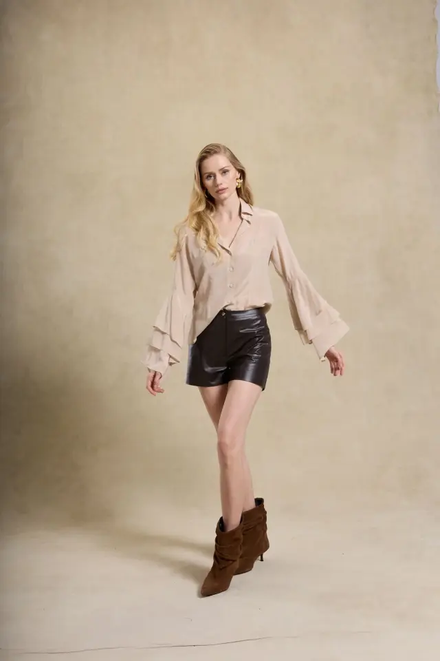 VERONICA ŞORT KAHVERENGİ