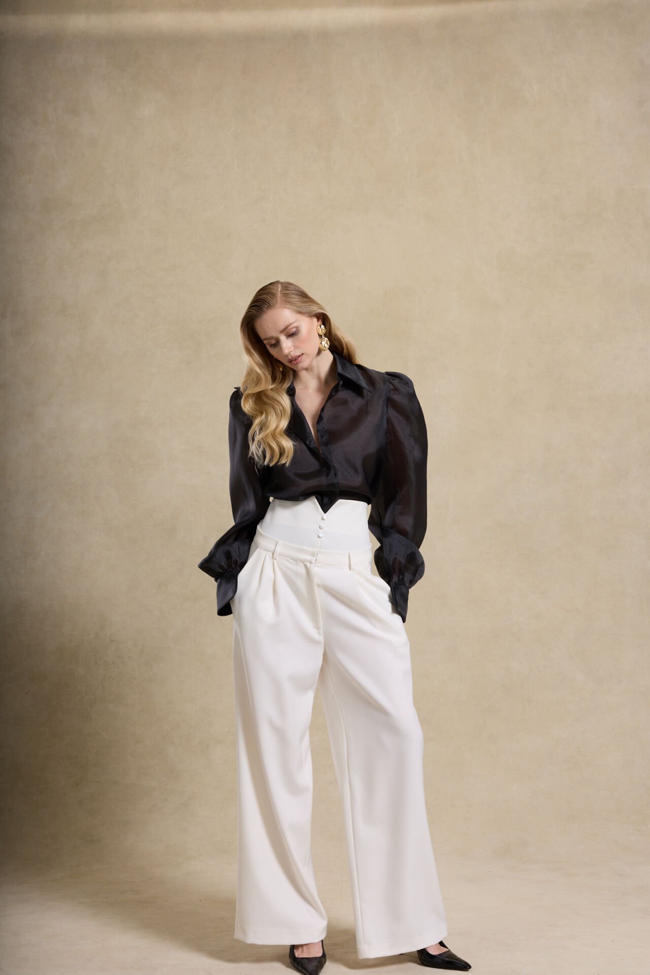 ASHLEY PANTOLON BEYAZ