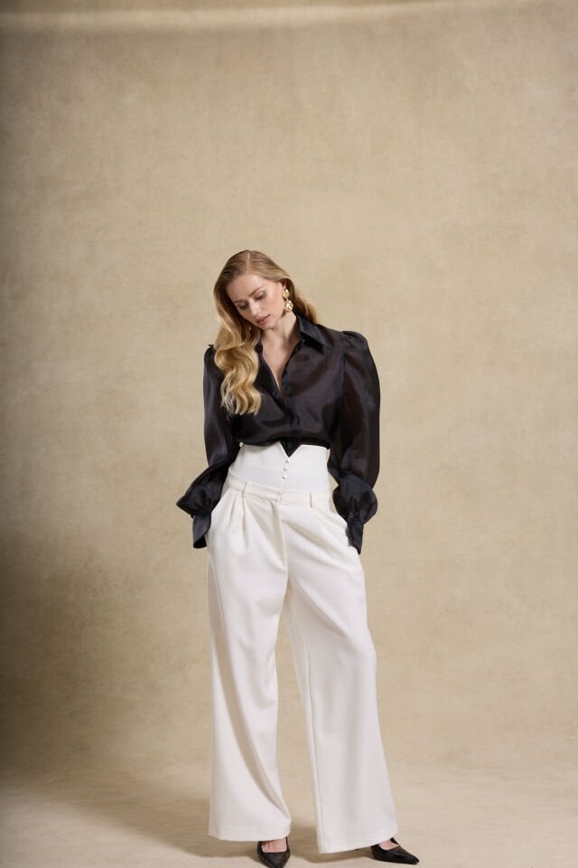 ASHLEY PANTOLON BEYAZ