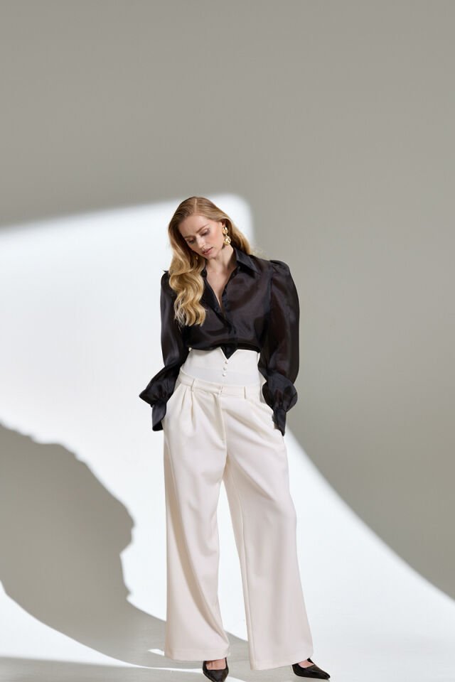 ASHLEY PANTOLON BEYAZ